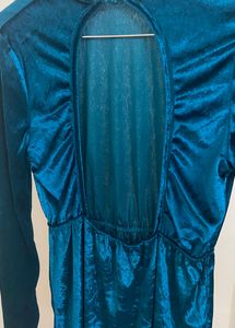 Velvet Teal Dress