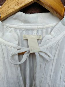 Chic White Long Sleeve Blouse