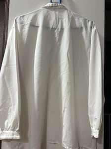 Elegant White Ruffle Shirt