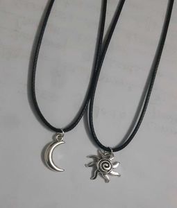 Sun and Moon Necklaces Set