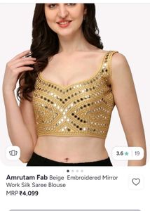 Designer Mirror Work Blouse