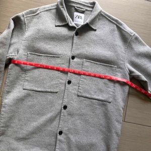 Zara Men's Grey Shirt Jacket