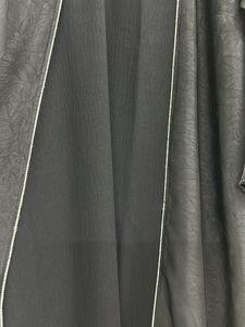 Elegant Black Open Abaya Kimono