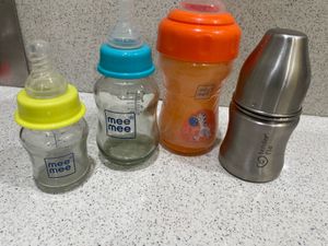 combo of 4 Baby Feeding Bottles Set