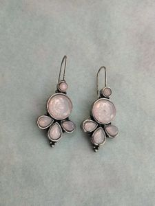 Silver Bead Hoop Earrings