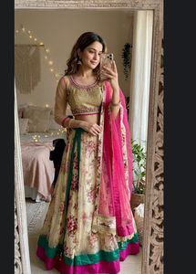 Beautiful Floral Lehenga Choli Set ♥️
