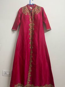 Beautiful Pink Embroidered Gown