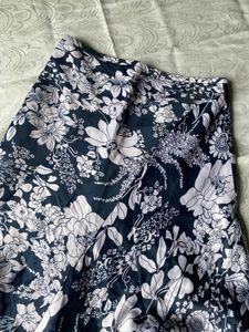Floral Print A-Line Skirt
