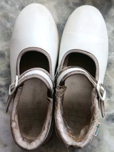 White girl's school shoes