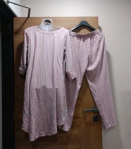 "Som's Creation" Pastel Mauve Elegant Ethnic Set💜