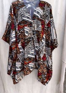 268. Bohemian Patchwork Kimono Top