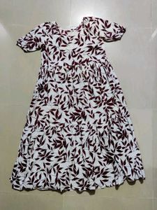 White Pattern Kurta For Women