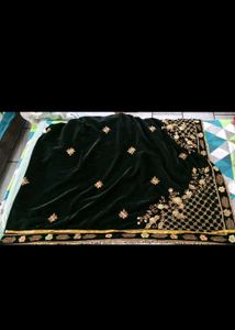 Embroidered Velvet Dupatta
