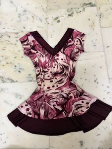 Stylish Printed V-Neck top