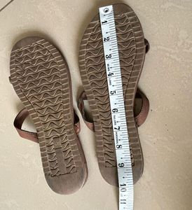Brown Leather Thong Sandals