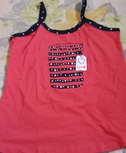 Cute Red Pajama Top