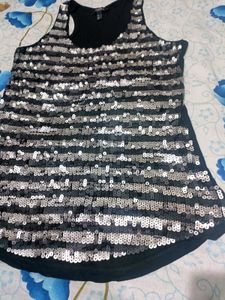 Mango Sparkling Sequin Tank Top