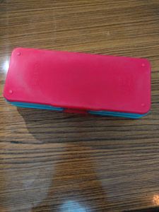 Aesthetic Pencil Box With Cartoon and Black Lines