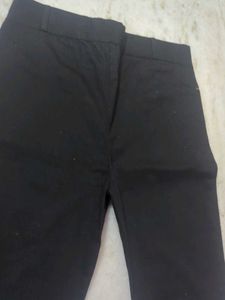 Chic Black Zip Detail Pants