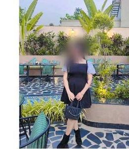 Black korean Mini Dress