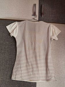 Striped Button-Up Top