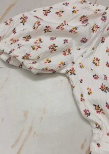 9-10 year Charming Floral Off-Shoulder Dress