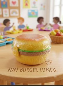 BURGER 🍔 FUN LUNCH BOX 🍱