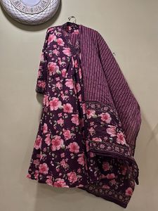 Beautiful Pure Cotton Aline Suit