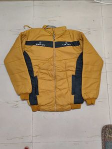 Stylish Yellow Puffer Jacket