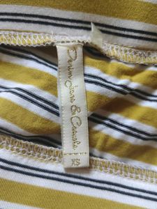 Striped Button-Up Maxi Skirt