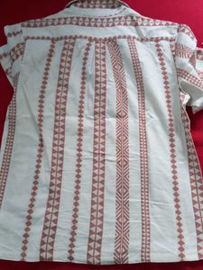 Men's Geometric Print Button-Up Shirt