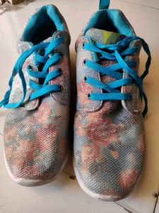 Floral Print Running Shoes