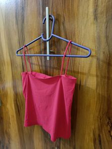 Hot Pink Spaghetti Strap Crop Top