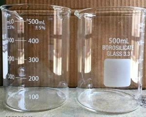 2 Borosilicate.3 Glass beaker