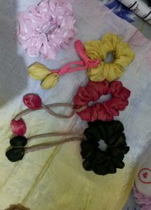 Pink Scrunchie Set 70 for 1