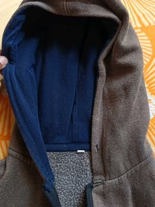 Brown Zip-Up Hoodie