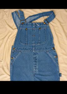 Vintage Wide Leg Denim Overalls