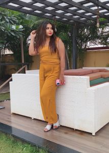 Stylish Mustard Jumpsuit