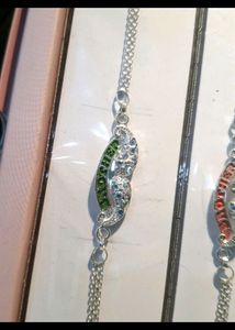 Silver Polish Rakhi Swag 😎 (4 Pec)