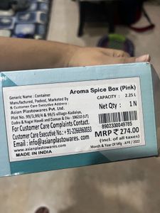 Asian Aroma Spice/Dry Fruit Box - Pink