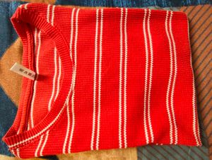 Red and White Striped T-Shirt