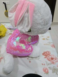 Cute White Bunny Plush Toy