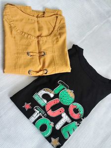 2- Set Cute Graphic Tees-Bundle 🤩