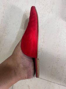 !sale! Mast And Harbour Red Mule Flats