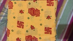 Yellow Saree with Red Border