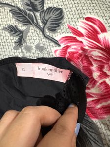 Hunkemoller Elegant Black Lace Trim Briefs