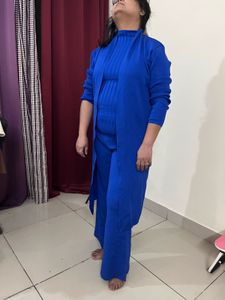 wool Blue Co-ord Set 3 Price