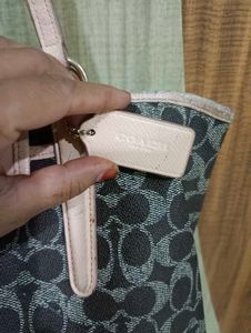 Coach Signature Print Tote Bag