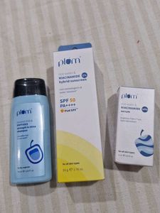 Plum Skincare Set - Sunscreen & Serum