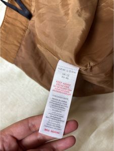 Brown Corduroy Button-Up Mini Skirt